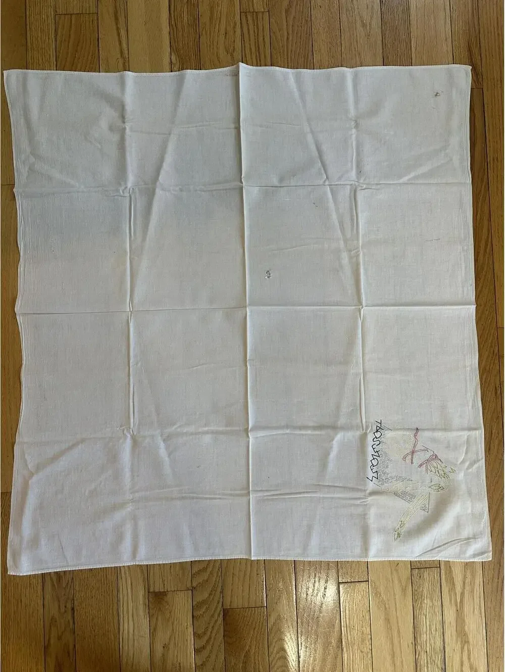 6 VTG Days Of The Week Embroidered Flour Sack Tea Towels Farmhouse Cottagecore